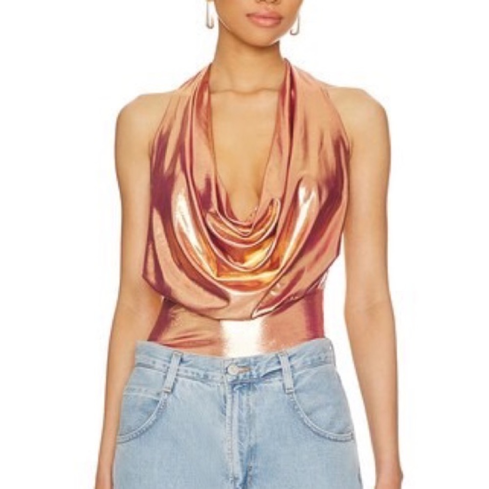 Brand new, never been worn with tags, Revolve halter neck top.